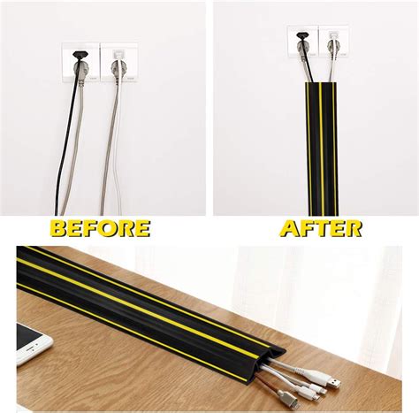 Papillon 20Ft Cord Covers for Wires on Floor, 3-Channel Floor India | Ubuy
