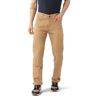 Buy PARIS HAMILTON Men Brown Utility Style Straight Fit Stretchable ...