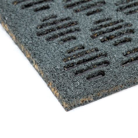 Pressed Design Coir Doormat - Textured Elegant Natural Mat | OnlyMat