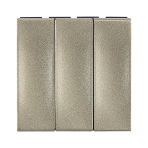 Legrand Arteor Switch 20A 3 gang 1 way 2 module 250V AC champagne ...