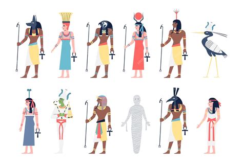Ägyptische Zeichen ägyptische Göttin und Gott alte Könige Historische ...