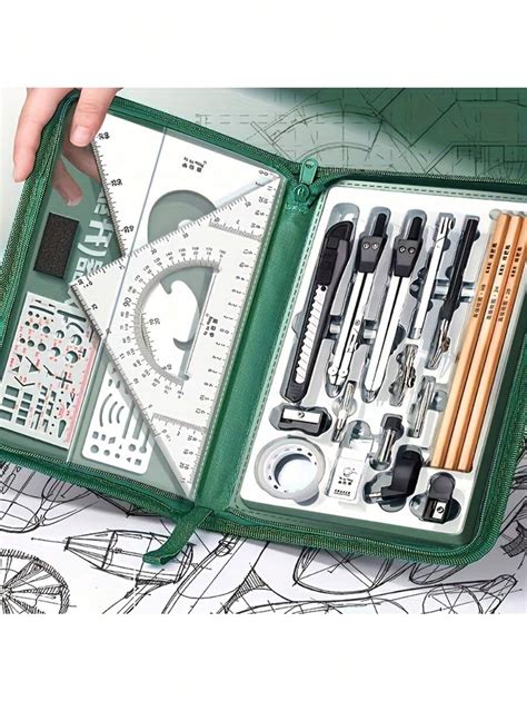 Set Of 28, Student Drafting Tool Set Mechanical Engineering And ...