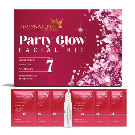 Instant Party Glow Facial Kit for Bright Skin | 7DaysNatural