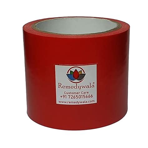 Remedywala Vastu Red Color Tape, Vastu Tape (3 to 4 Inch)(20 Meter ...