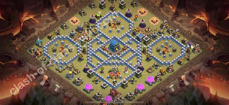 Best War Base TH12 with Link, Legend League, Anti Air / Electro Dragon ...