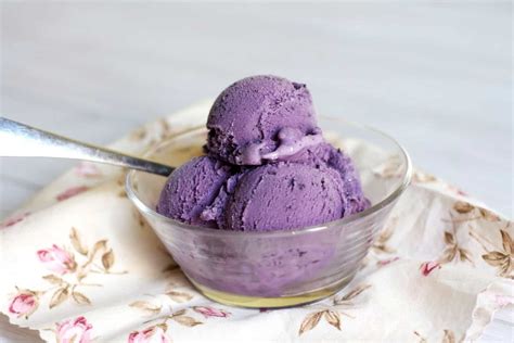 Blueberry Ice Cream - The Baker Chick