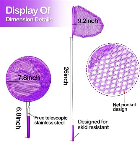 Buy Kids Telescopic Butterfly Fishing Nets Perfect Outdoor Tools ...