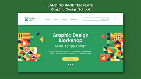 Graphic design workshop landing page | Premium PSD