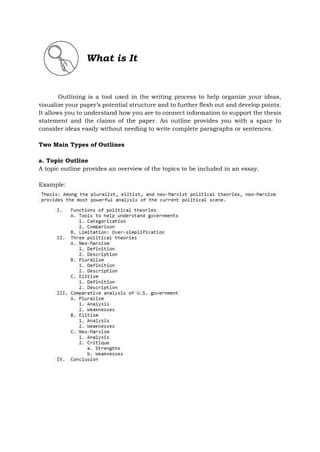 Image result for Outlining Topic