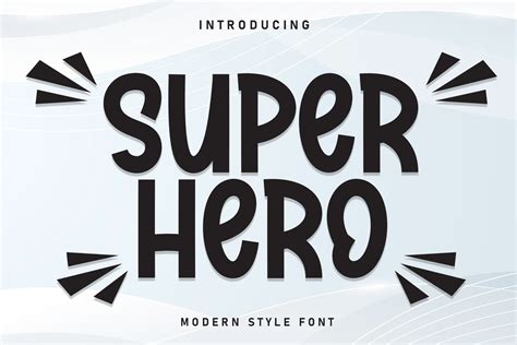 Super Hero Font by andikastudio · Creative Fabrica