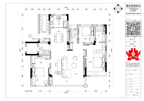三室二厅143平米N26_AutoCAD_模型图纸下载 – 懒石网