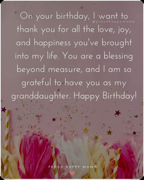 Happy Birthday Granddaughter Images with Quotes