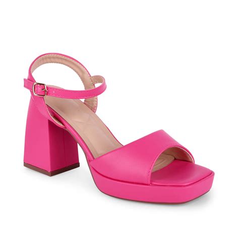 Buy Tiffany Block Fuchsia Heels | Lino Perros
