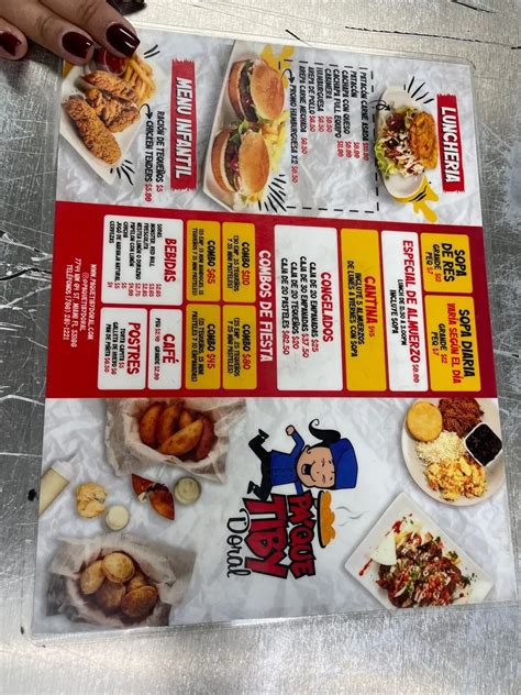 Pa ' Que Tiby Menu - Updated October 2025