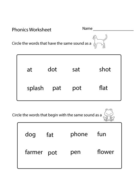 kindergarten phonics worksheets pdf worksheets free download ...