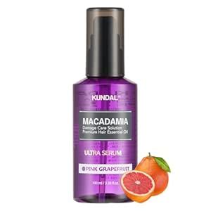 Buy KUNDAL Intense Repair with Macadamia Damage Care Hair Serum [Pink ...