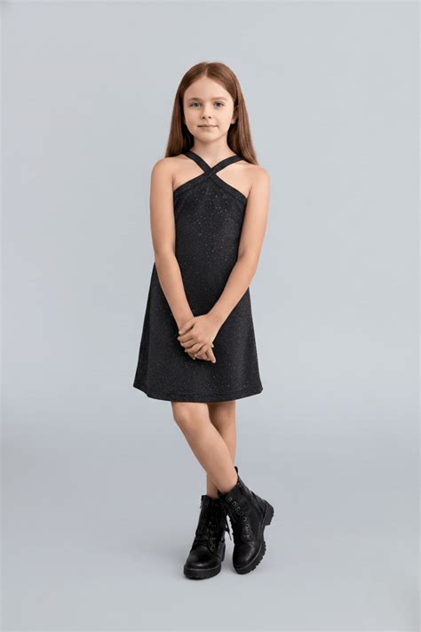 Glittered halter neck party dress-Purple/Black – taffykids