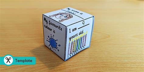 Facts About Me Cube | All About Me Craft (teacher made)