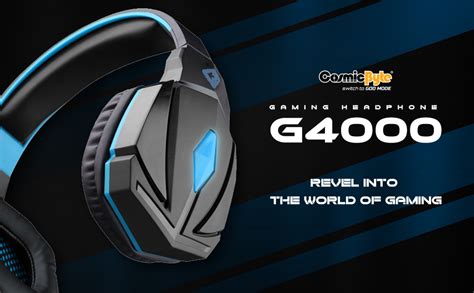 Cosmic Byte Over the Ear Headsets with Mic & LED - G4000 Edition (Blue ...