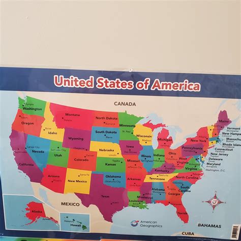 LighthouseGeographics USA Map for Kids - United States Wall/Desk Map ...