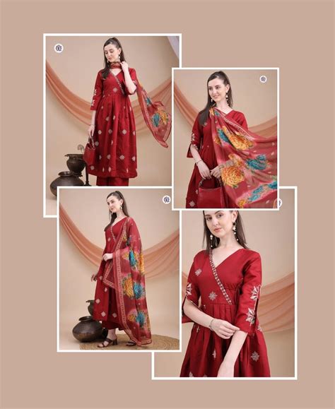 Elegant Maroon Ethnic Suit with Dupatta for Women – A unit of ...