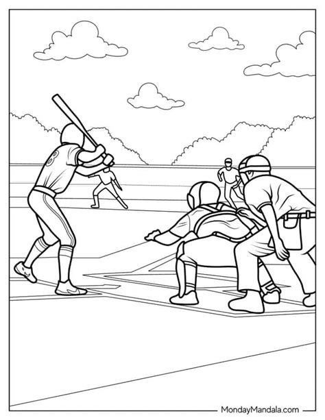 Baseball Coloring Pages 的图像结果