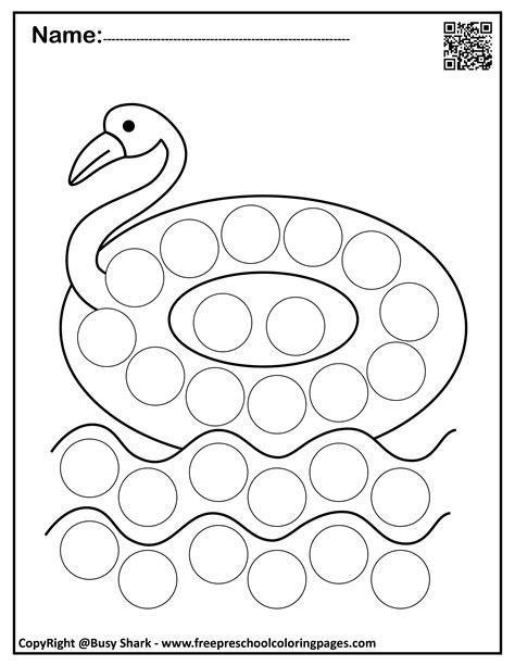 Set of Summer dot markers pages