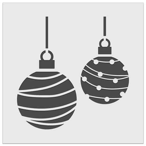 Christmas Ornaments Stencil