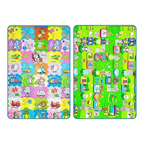Casa Furnishing® Waterproof Double Side Baby Crawl Floor Mat with Zip ...