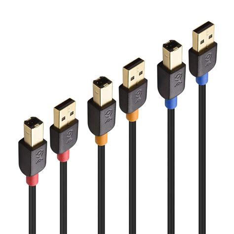 Cable Matters (3 Pack) Hi-Speed USB 2.0 Type A to B Printer Scanner ...