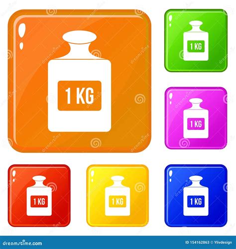 One Kilogram Weight Icon Cartoon Vector | CartoonDealer.com #149282221