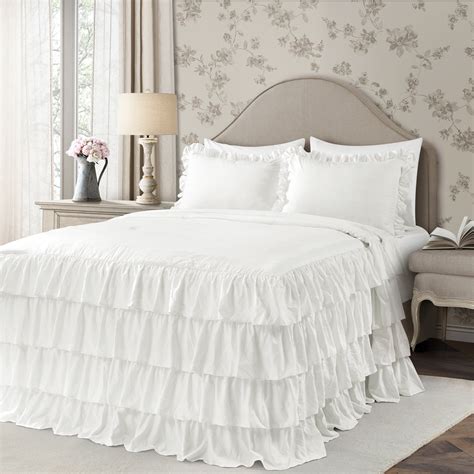 White Ruffle Bed Sheets at Charles Bolden blog