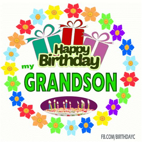 Happy Birthday GRANDSON Gif | Happy Birthday