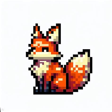 Pixel Art Fox : r/imagecreator