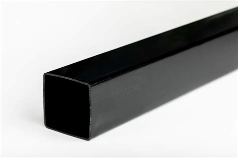 Black Plastic Square Tubes, PVC box section, square pipe 1 metre, 50x50 ...