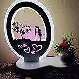 Buy AICA Acrylic and ABS Table Lamp, Multicolour, Pack of 1 Online at ...