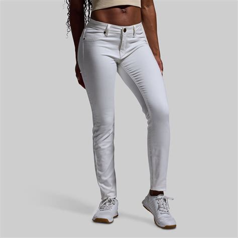 Women's Mid-Rise White Skinny Jeans | Born Primitive – Born Primitive ...