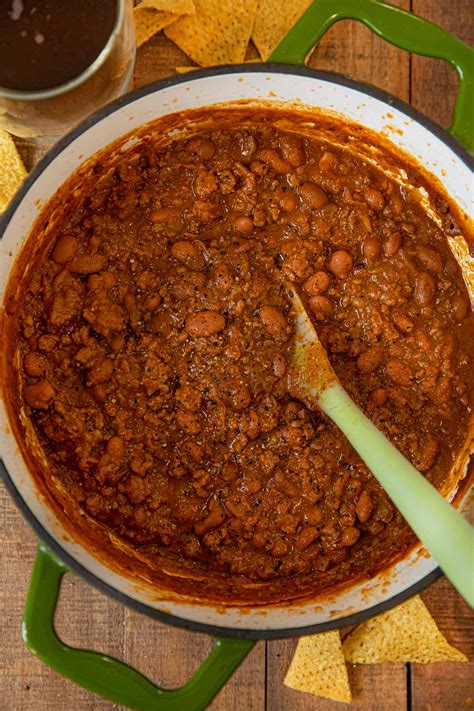 Beef and Beer Chili Recipe (Perfect for Game Day!) - Dinner, then Dessert