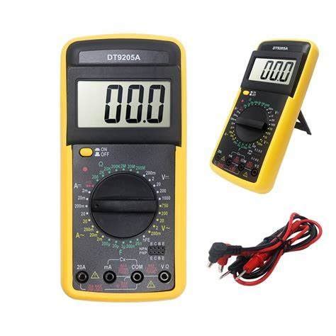Generic Dt9205A Ac Dc Lcd Display Professional Electric Handheld Tester ...