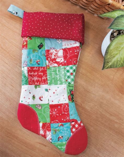Image result for DIY Patchwork Christmas Stocking Pattern Free
