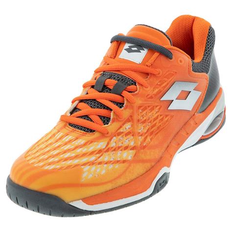 Buy Lotto Mirage 100 Speed Mens Tennis Shoe - Red Orange/White/Asphalt ...