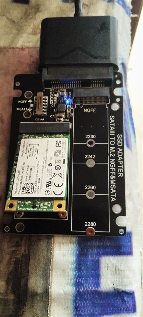 Tobo 2-in-1 M.2 SATA & mSATA SSD to 2.5inch SATA3.0 Adapter Card