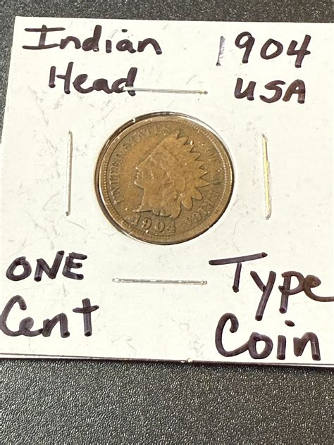 1904 Indian Head Penny 1 Cent Fine - For Sale, Buy Now Online - Item ...