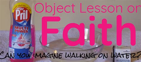 Image result for Faith Object Lesson