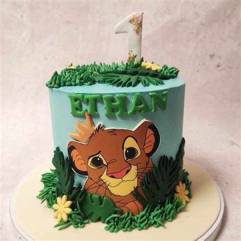 Simba Theme Cake | Lion King Theme Cake | Simba Lion King Cake ...