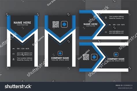 Vertical Business Card Design 的图像结果
