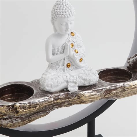 Buy Corsica Taiki Polyresin LED Buddha Figurine with T-Light Holder ...
