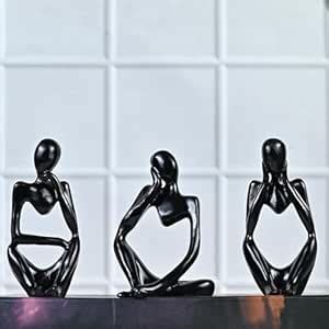 Buy Kirti Kreative Studio Decorative Abstract Thinker Men Statue Set of ...