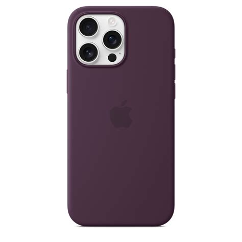 iPhone 16 Pro Max Silicone Case with MagSafe – Plum - Apple (IN)