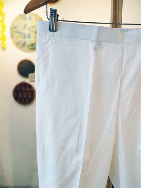 White Cotton Pants – Faburra